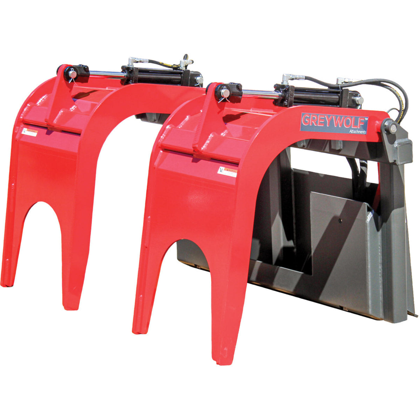 Grey Wolf Skid Steer Double Quick Attach Grapple - (1066)