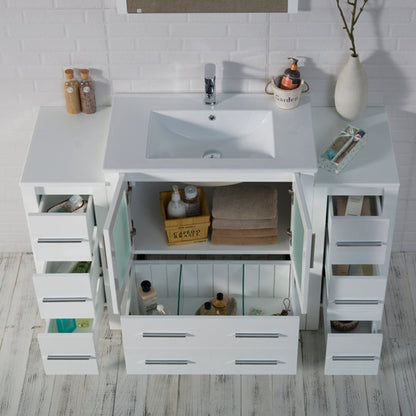 Blossom Sydney 54 Inch Bathroom Vanity with Side Cabinet - V8001 54 01 - Backyard Provider