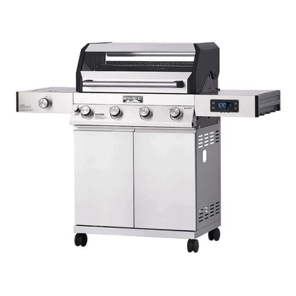 Monument Grills Denali 405 Series | 4 Burner Smart Tech Propane Gas Grill in Stainless Steel - D405