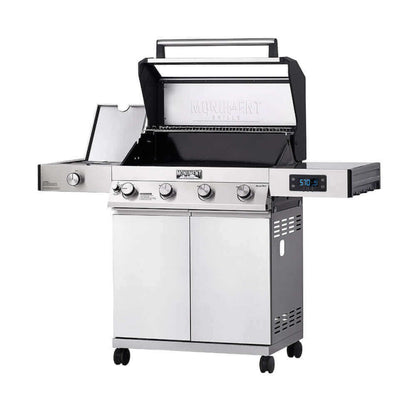Monument Grills Denali 405 Series | 4 Burner Smart Tech Propane Gas Grill in Stainless Steel - D405