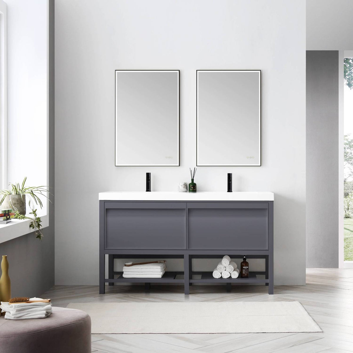 Blossom Vienna 60 Inch Bathroom Vanity - V8021 60 01 - Backyard Provider