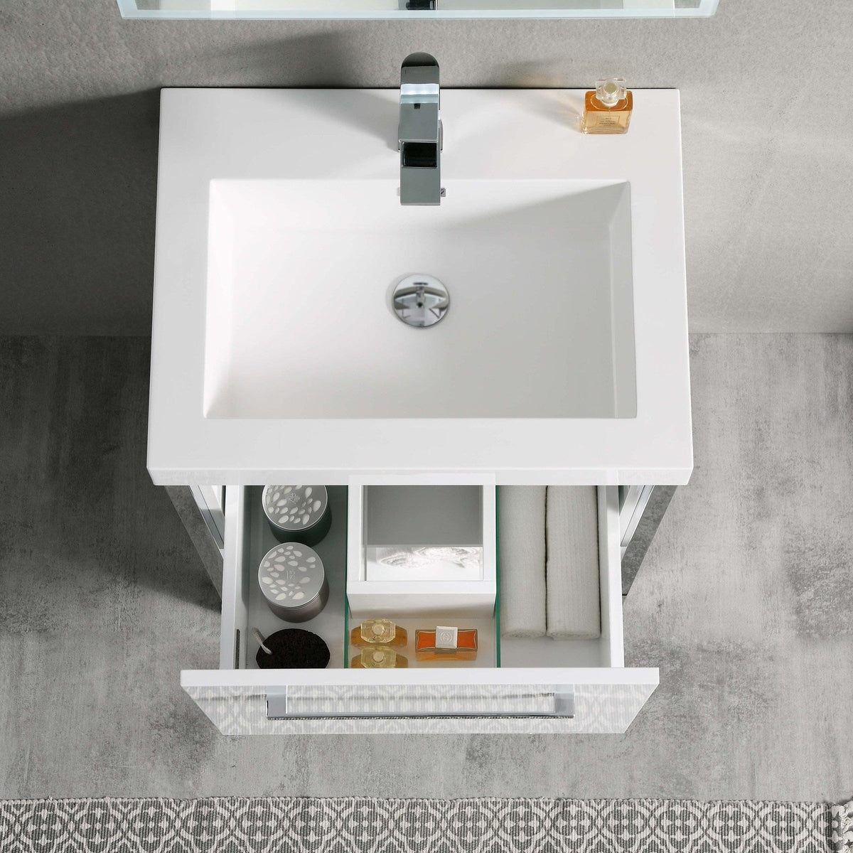 Blossom Bathroom Riga 24 Inch Bathroom Vanity - V8022 24 01 - Backyard Provider