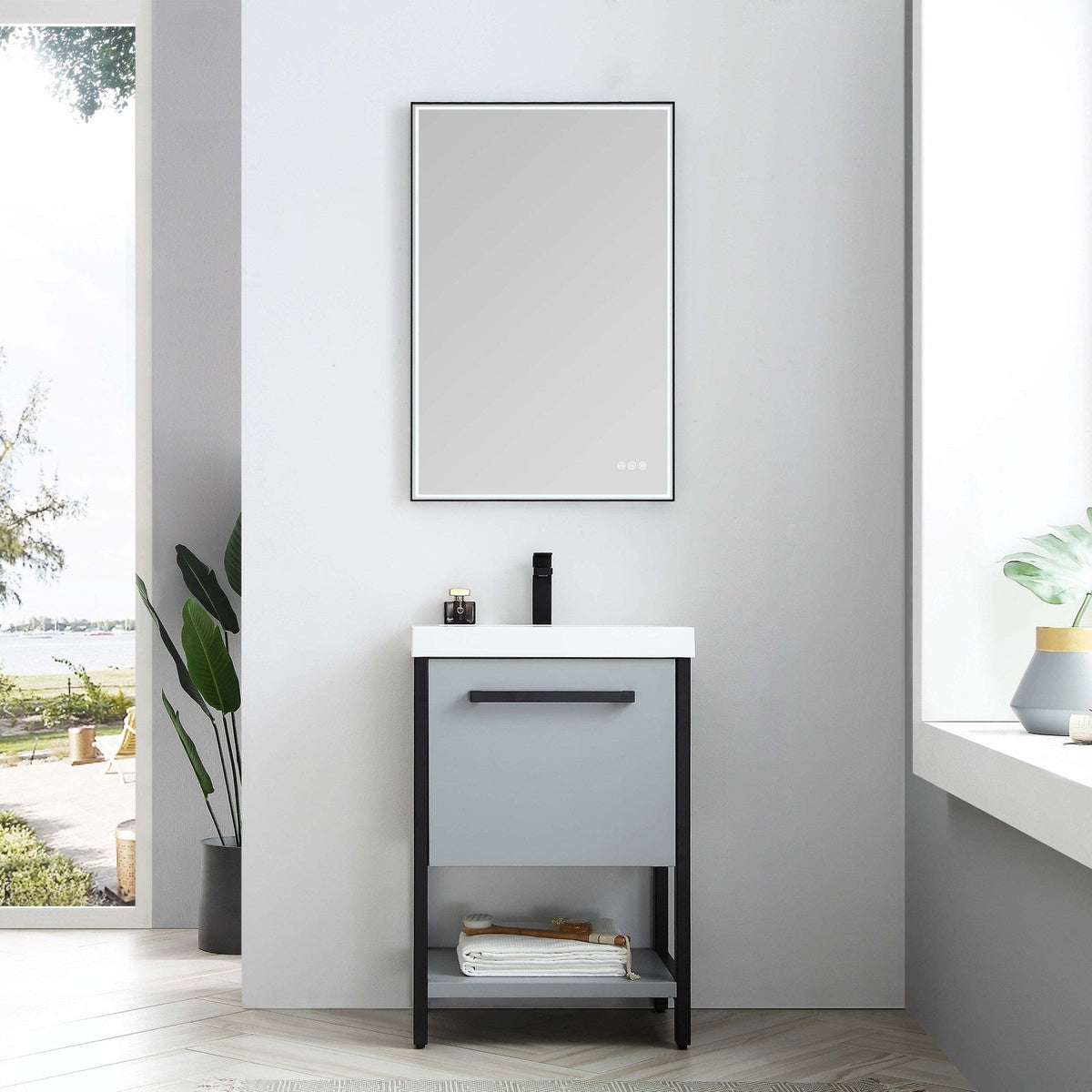 Blossom Bathroom Riga 24 Inch Bathroom Vanity - V8022 24 01 - Backyard Provider