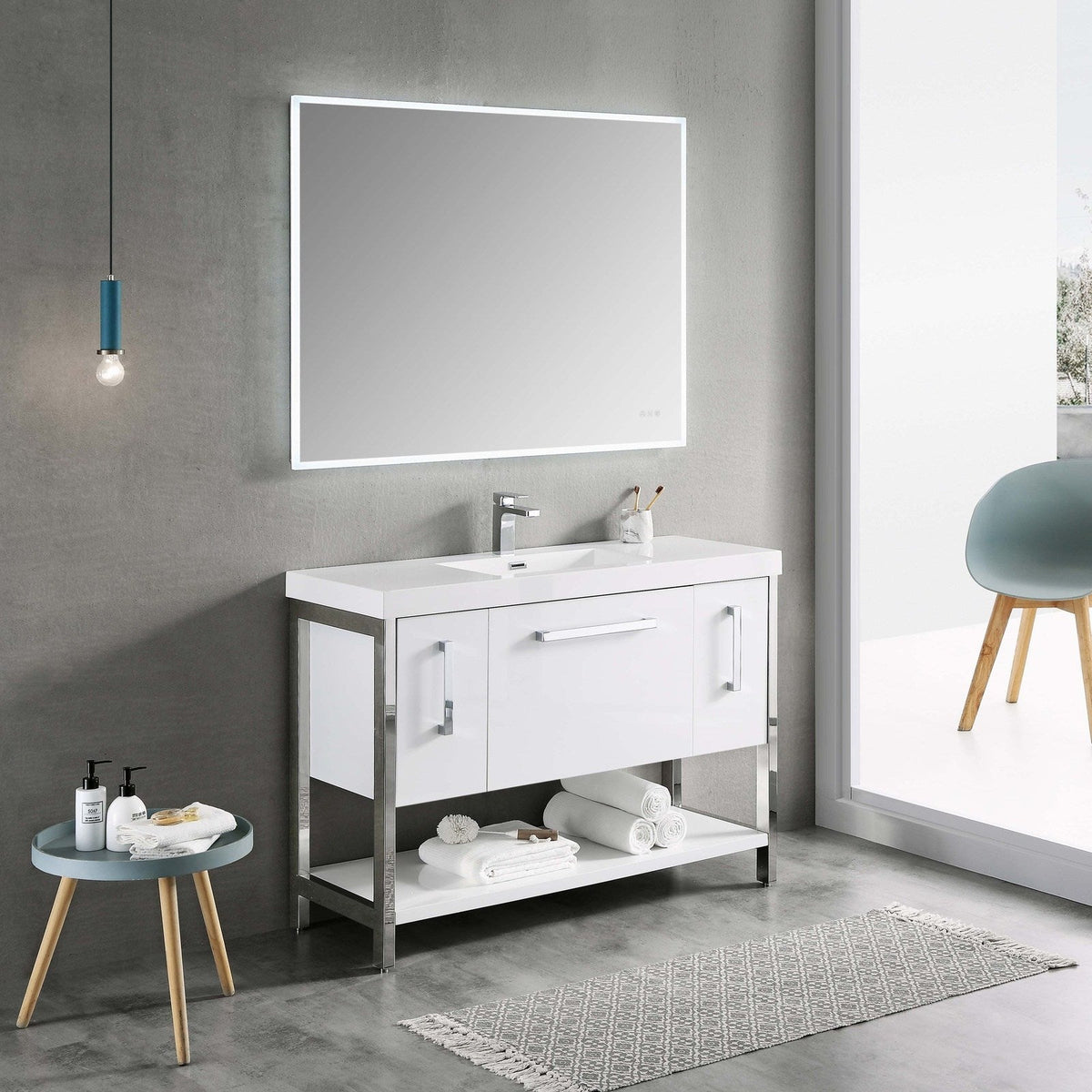 Blossom Riga 48 Inch Bathroom Vanity – Single Sink - V8022 48 01S - Backyard Provider