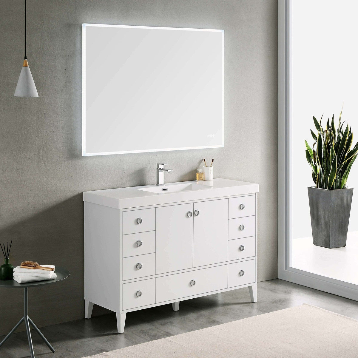 Blossom Lyon 48 Inch Bathroom Vanity – Single Sink - V8023 48 01S - Backyard Provider