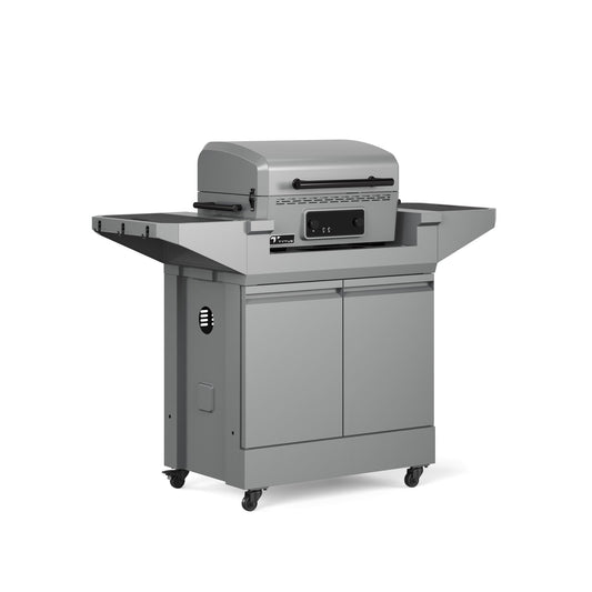 TYTUS Emberwood Electric Grill and Griddle with Grill and Prep Cart  - TDT-CRT-EGRD