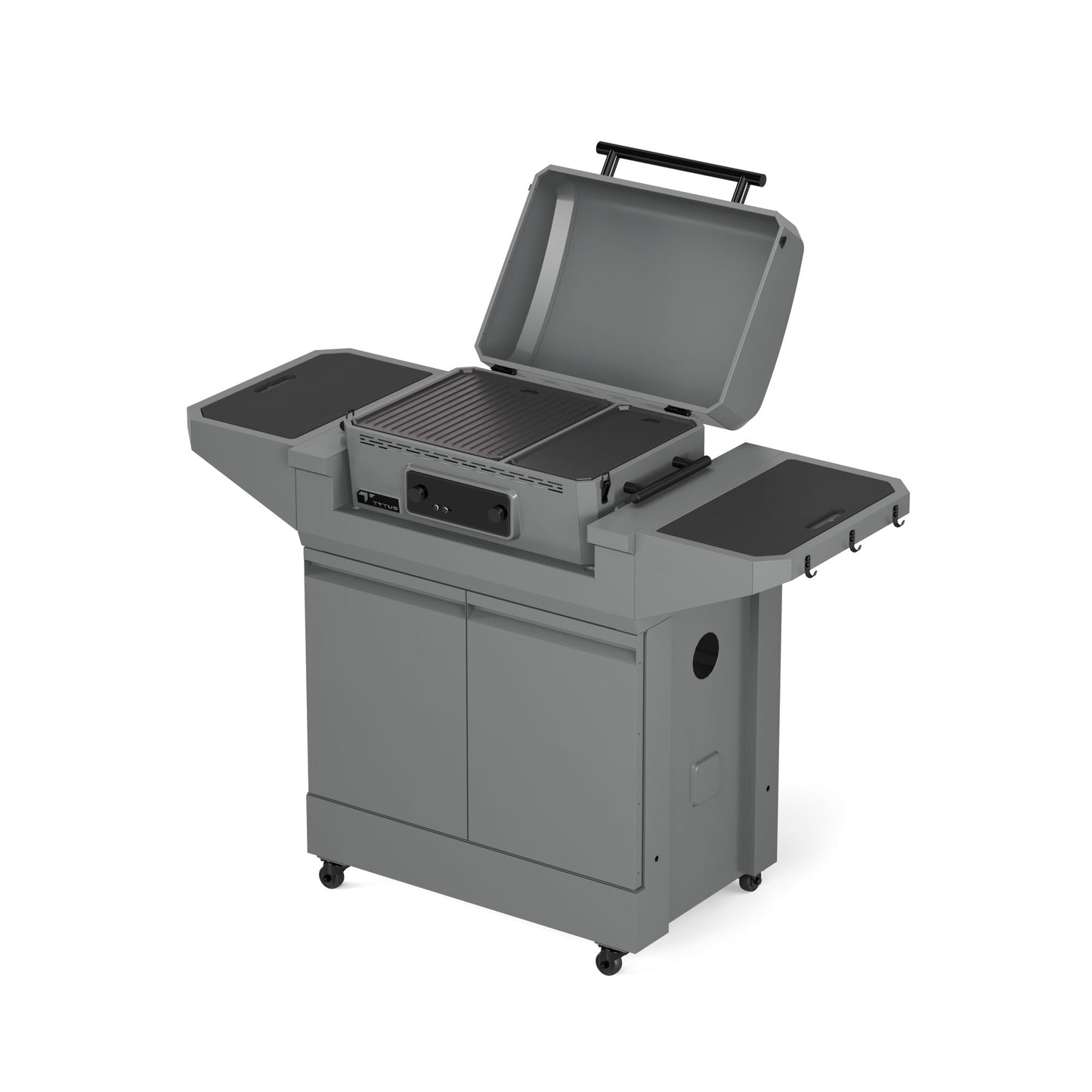 TYTUS Emberwood Electric Grill and Griddle with Grill and Prep Cart  - TDT-CRT-EGRD