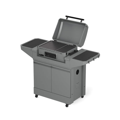 TYTUS Emberwood Electric Grill and Griddle with Grill and Prep Cart  - TDT-CRT-EGRD