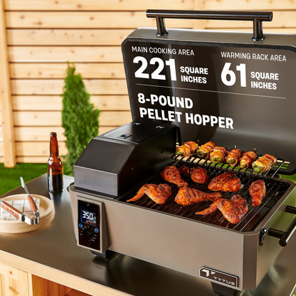 TYTUS Modular Grilling Collection 4-Burner Gas Grill, Pellet Smoker with Cart and Pizza Oven with Cart - TDT-BUN-008