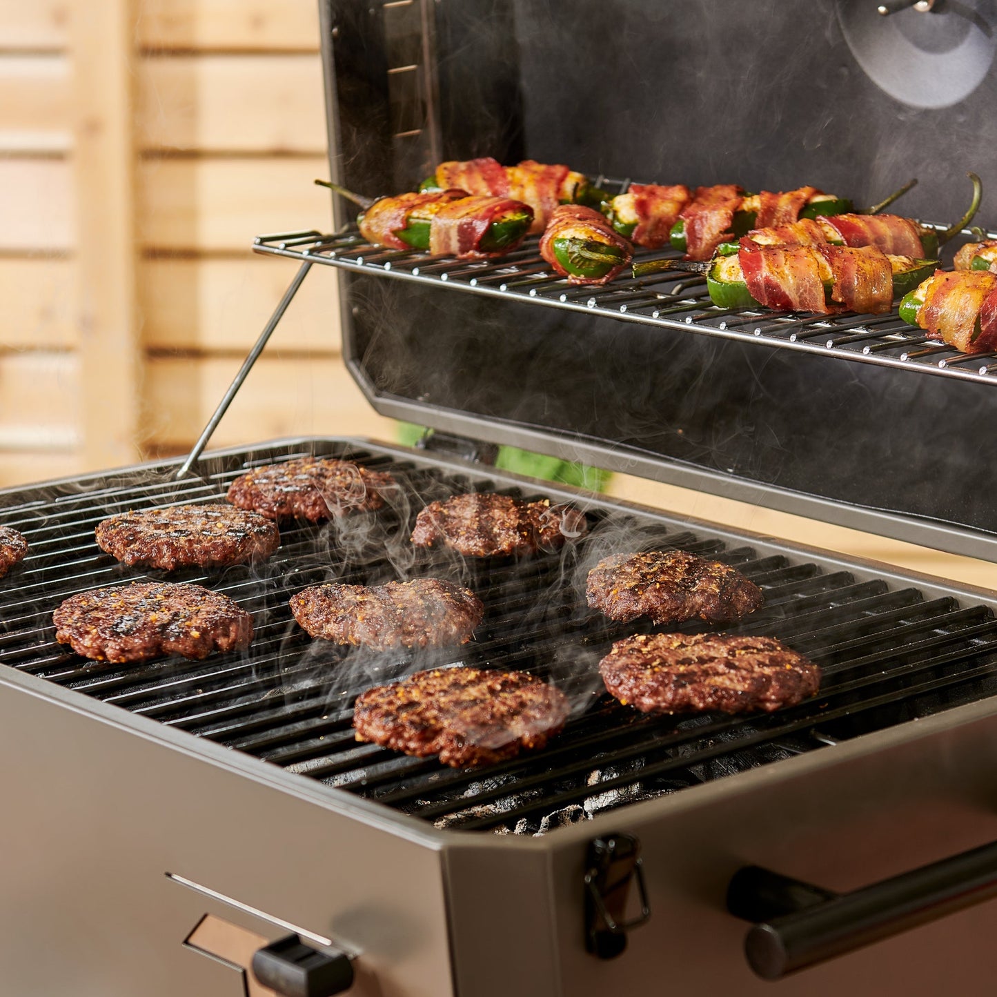 TYTUS Emberwood Charcoal Grill with Grill and Prep Cart - TDT-CRT-CHAR