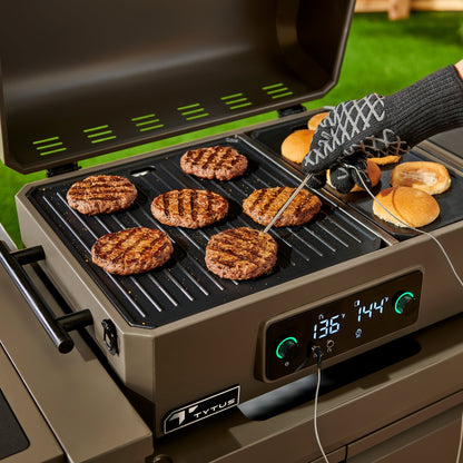 TYTUS Emberwood Electric Grill and Griddle with Grill and Prep Cart  - TDT-CRT-EGRD
