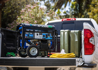 DuroMax XP5500HX 5,500-Watt 210Vcc Electric Start Dual Fuel Portable Generator