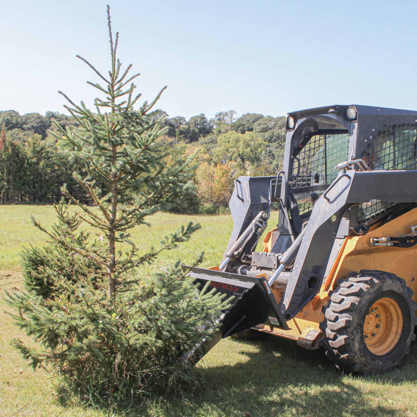 Grey Wolf Skid Steer Stump Bucket  - (1062)