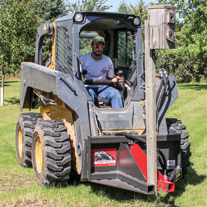 Grey Wolf Skid Steer Tree Puller Attachment  - (1067)