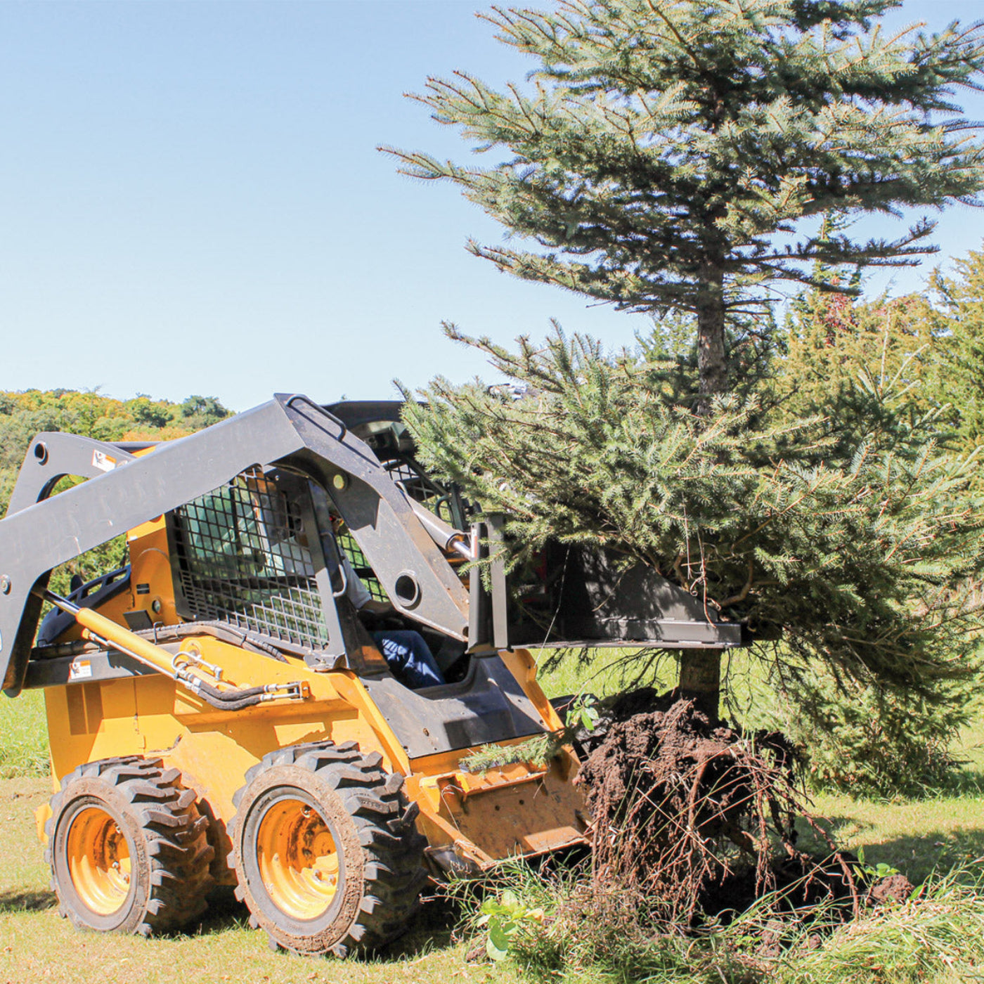 Grey Wolf Skid Steer Tree Puller Attachment  - (1067)