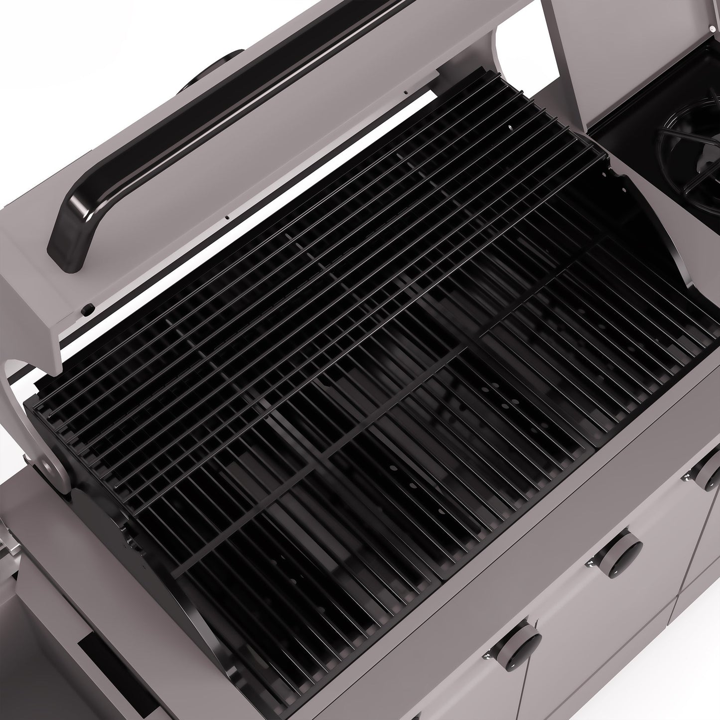 TYTUS Fresno 5-Burner LP/NG Convertible Grill in Gunmetal + Carbon Wood - TDT-021-0105