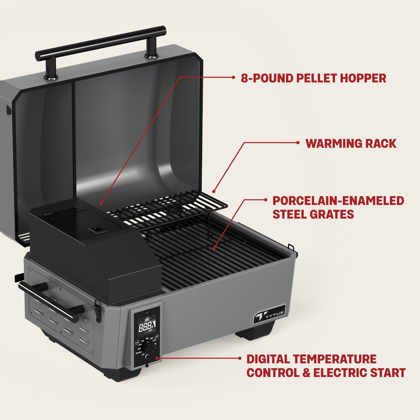 TYTUS Emberwood Pellet Smoker - TDT-GHS-SMOK