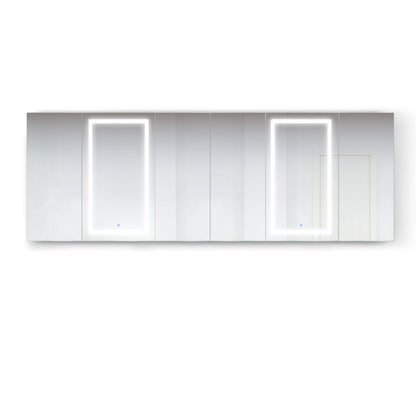 Krugg Svange 10242DLLRRR 102″ X 42″ LED Medicine Cabinet  with Dimmer & Defogger SVANGE10242DLLRRR - Backyard Provider