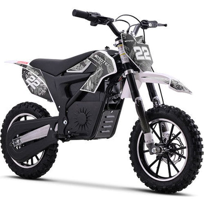 MotoTec 36v 790w Demon Electric Dirt Bike Lithium White