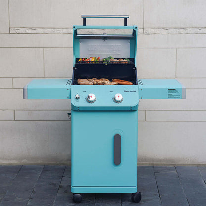Monument Grills Mesa 200G Series | 2 Burner Propane Gas Grill in Turquoise Green - M200G