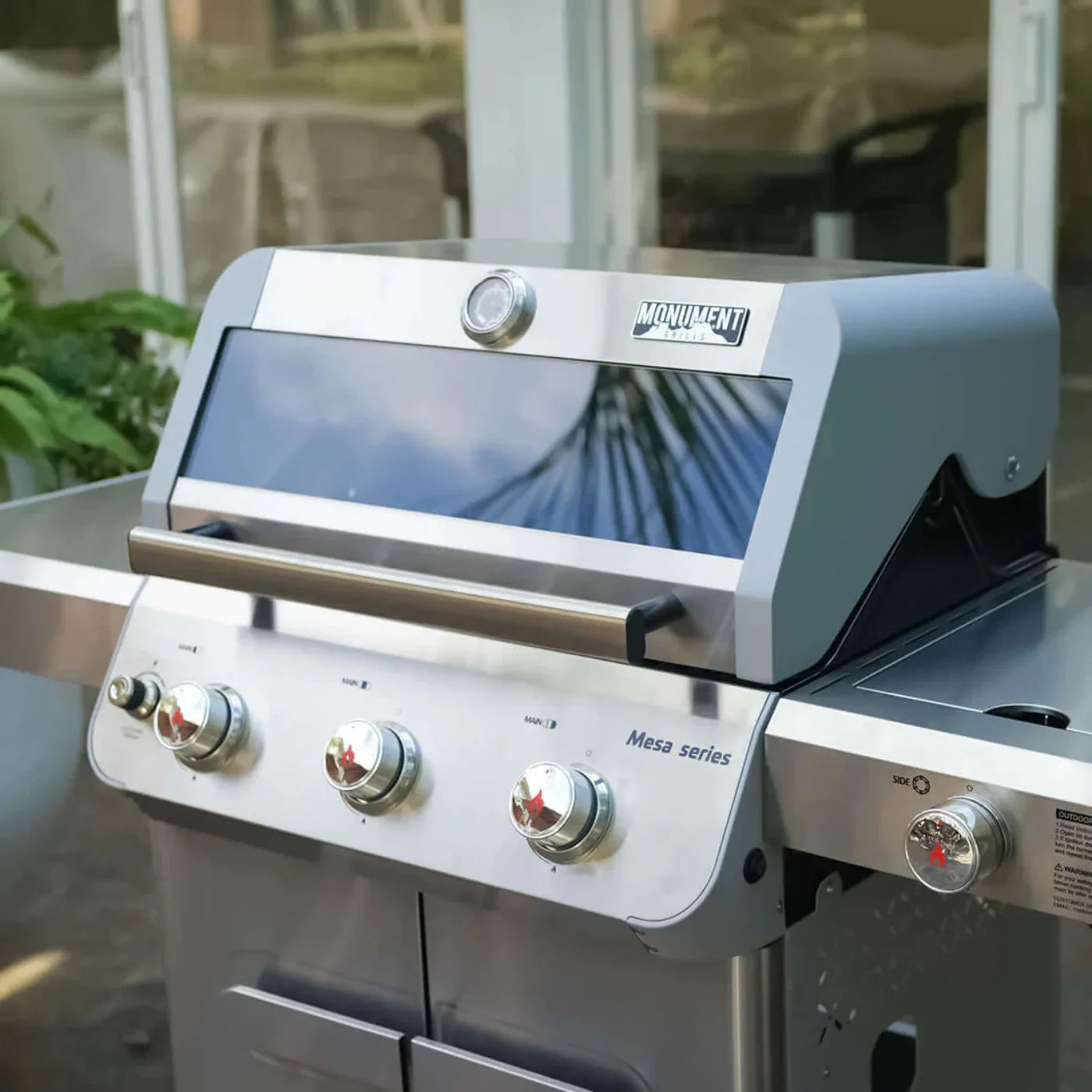 Monument Grills Mesa 305 Series | 3 Burner Propane Gas Grill in Stainless Steel - M305