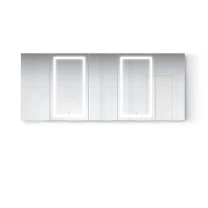 Krugg Svange 10242DLLRRR 102″ X 42″ LED Medicine Cabinet with Dimmer & Defogger SVANGE10242DLLRRR