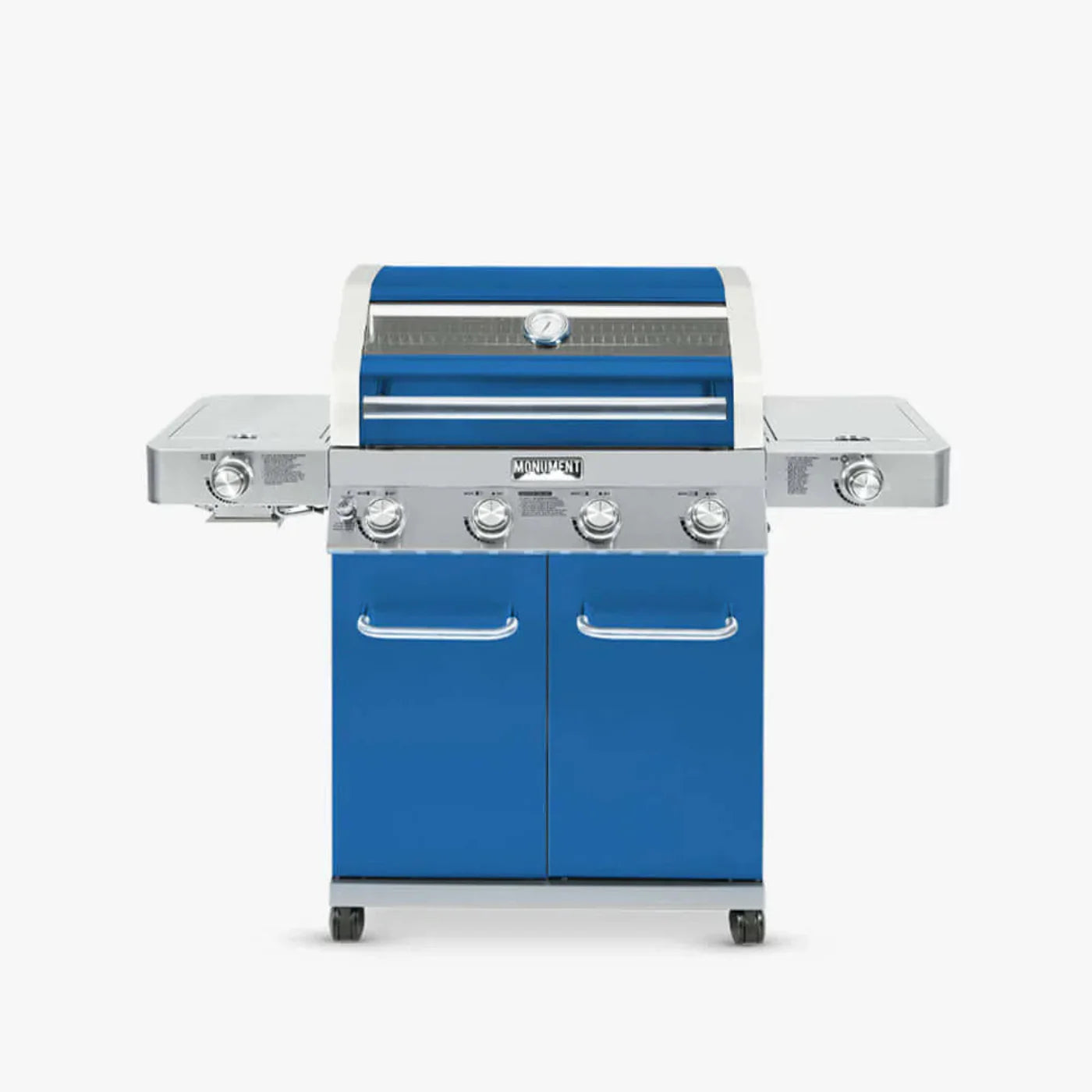 Monument Grills Classic 35633B Series | 4 Burner Propane Gas Grill in Blue - 35633B