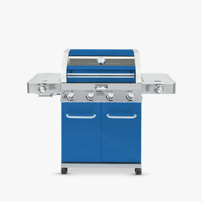 Monument Grills Classic 35633B Series | 4 Burner Propane Gas Grill in Blue - 35633B