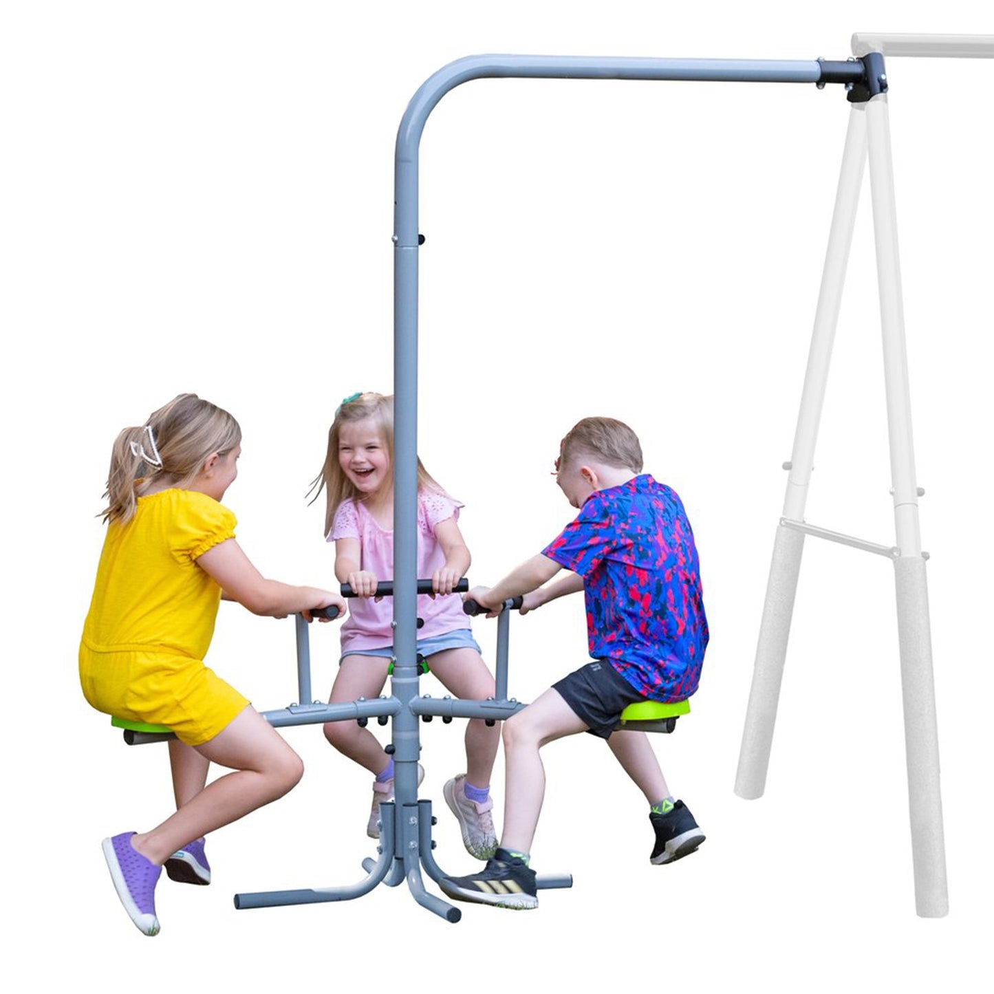 XDP Recreation Playground Park with Water Slide and Triple Fun Go Round - 412470