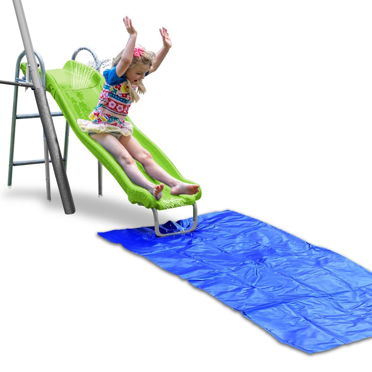 XDP Recreation Playground Park with Water Slide and Triple Fun Go Round - 412470