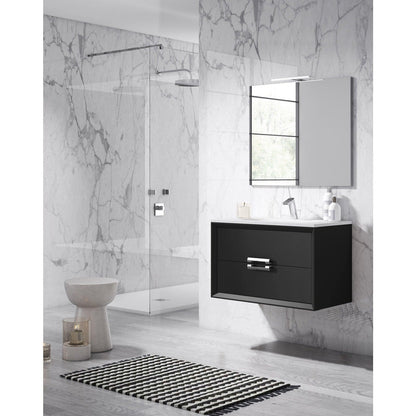 Lucena Bath 24" DÃ©cor Tirador Vanity in White, Black, Gray or White and Silver. - Backyard Provider