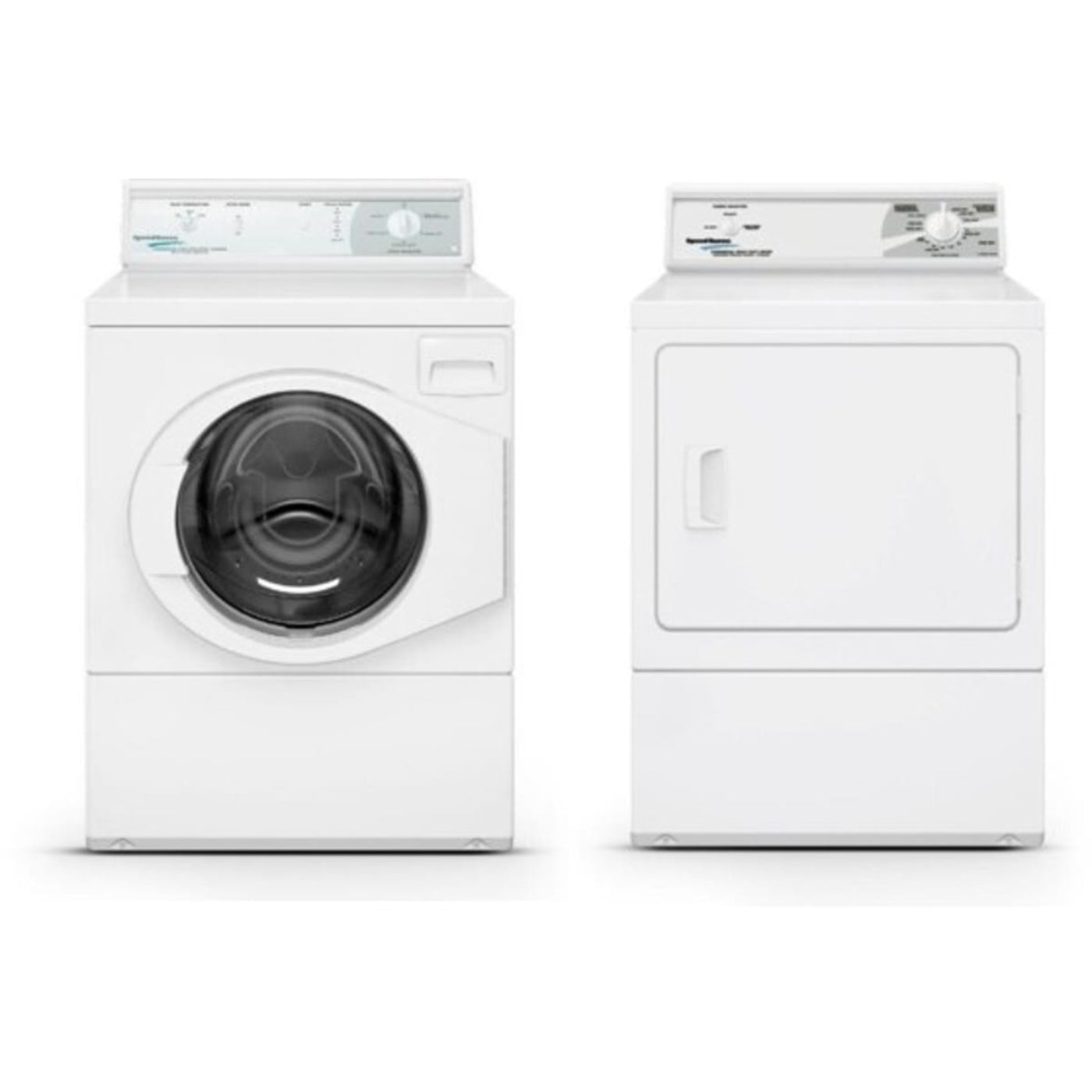 Speed Queen LFN50RSP119TW01 27 Inch Commercial Front Load Washer & Speed Queen DV2000WG 27 Inch Gas Dryer - Speed Queen-LFN50RSP119TW01-DV2000WG