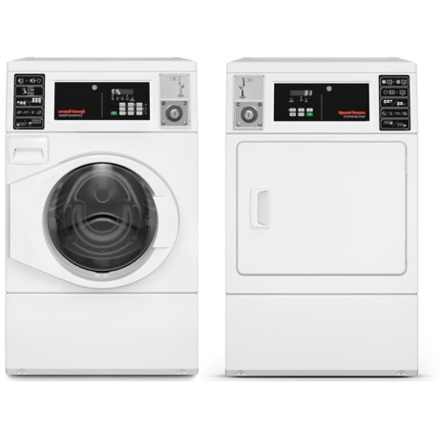 Speed Queen FV6030WN 27 Inch Commercial Front Load Washer & Speed Queen DV6010WG 27 Inch Commercial Gas Dryer - Speed Queen-FV6030WN-DV6010WG