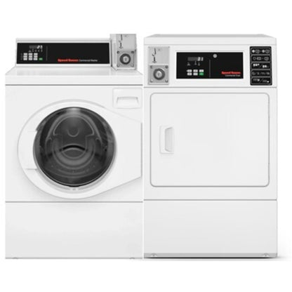 Speed Queen FV6020WN 27 Inch Commercial Front Load Washer & Speed Queen DV6010WG 27 Inch Commercial Gas Dryer - Speed Queen-FV6020WN-DV6010WG