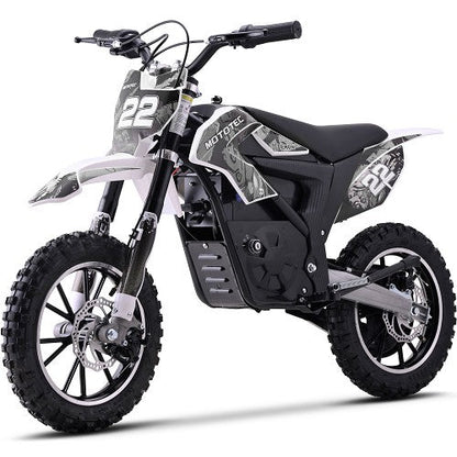 MotoTec 36v 790w Demon Electric Dirt Bike Lithium White