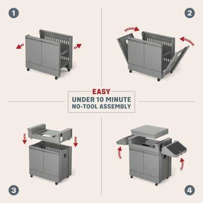 TYTUS Emberwood Grill and Prep Cart - TDT-GHS-XLCT