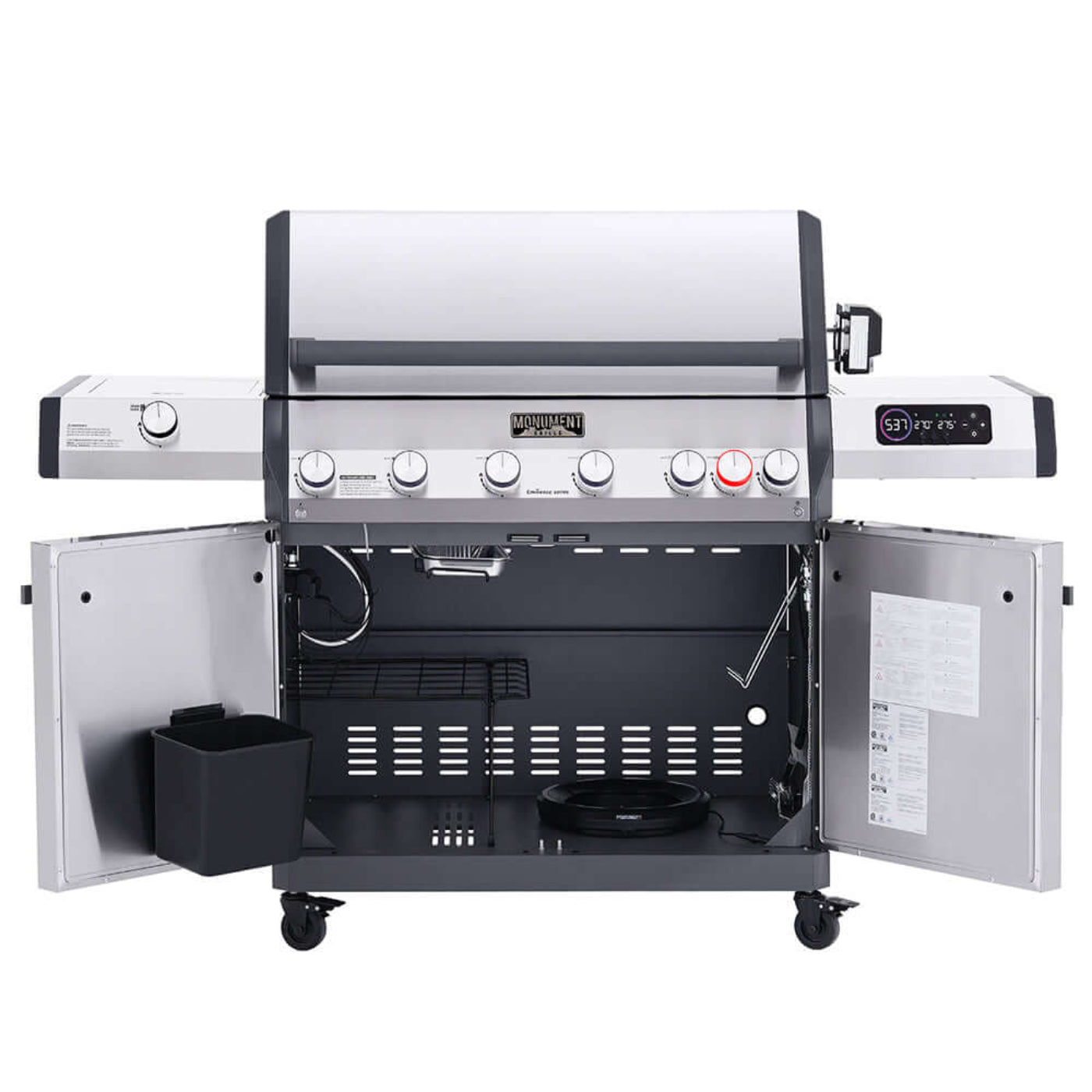 Monument Grills Eminence 605 Series | 6 Burner Advanced Propane Gas Grill in Stainless Steel (Natural Gas Convertible) - E605