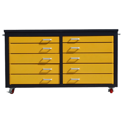 Chery Industrial 6ft Storage Cabinet with Workbench 10 Drawers WW000196
