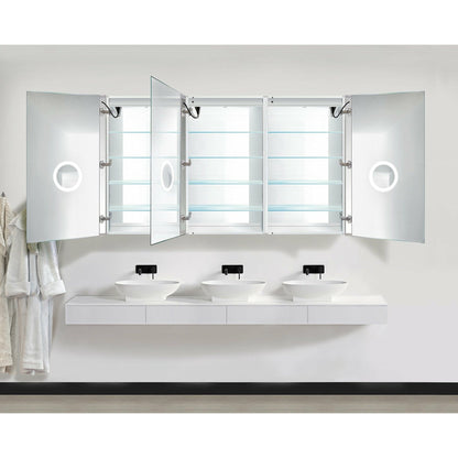 Krugg Svange 7242TLLR 72″ X 42″ LED Medicine Cabinet with Dimmer & Defogger SVANGE7242TLLR - Backyard Provider