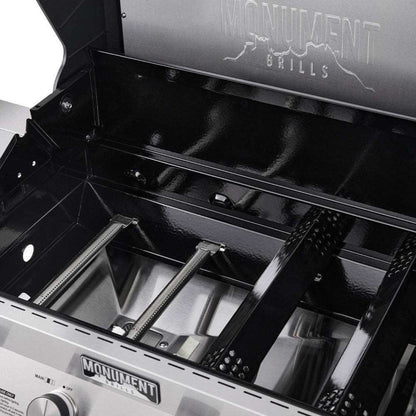 Monument Grills Denali 405 Series | 4 Burner Smart Tech Propane Gas Grill in Stainless Steel - D405