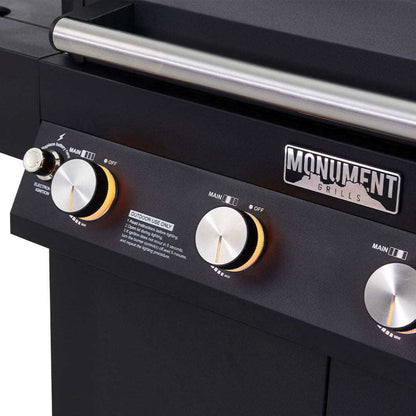 Monument Grills Denali 425 Series | 4 Burner Smart Tech Propane Gas Grill in Black - D425