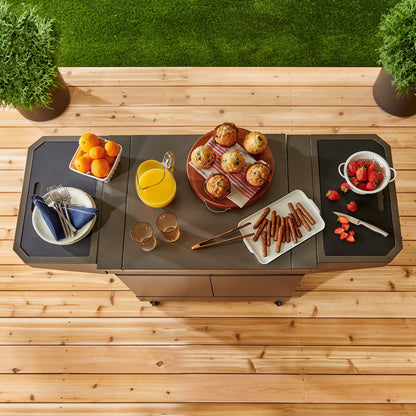 TYTUS Emberwood Grill and Prep Cart - TDT-GHS-XLCT