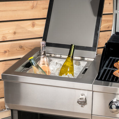 TYTUS Fresno 5-Burner LP/NG Convertible Grill in Stainless Steel + Ash Stone - TDT-021-0704
