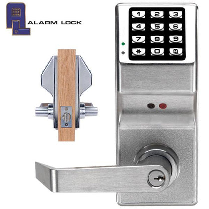 Alarm Lock Trilogy - DL5200 - Double Sided Keypad Lever Set - 26D - Satin Chrome
