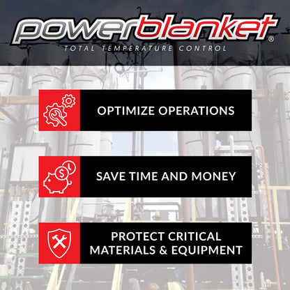 Powerblanket BH15PRO 15 Gallon Drum Heating Blanket 145°F Max Adjustable Controller New - BH15PRO
