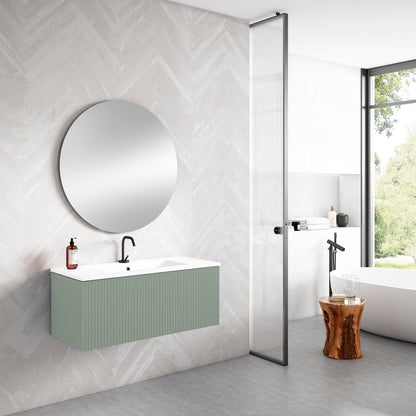 Lucena Bath 24" Bari Vanity with Ceramic Sink in White, Gray, Green or Navy - Backyard Provider