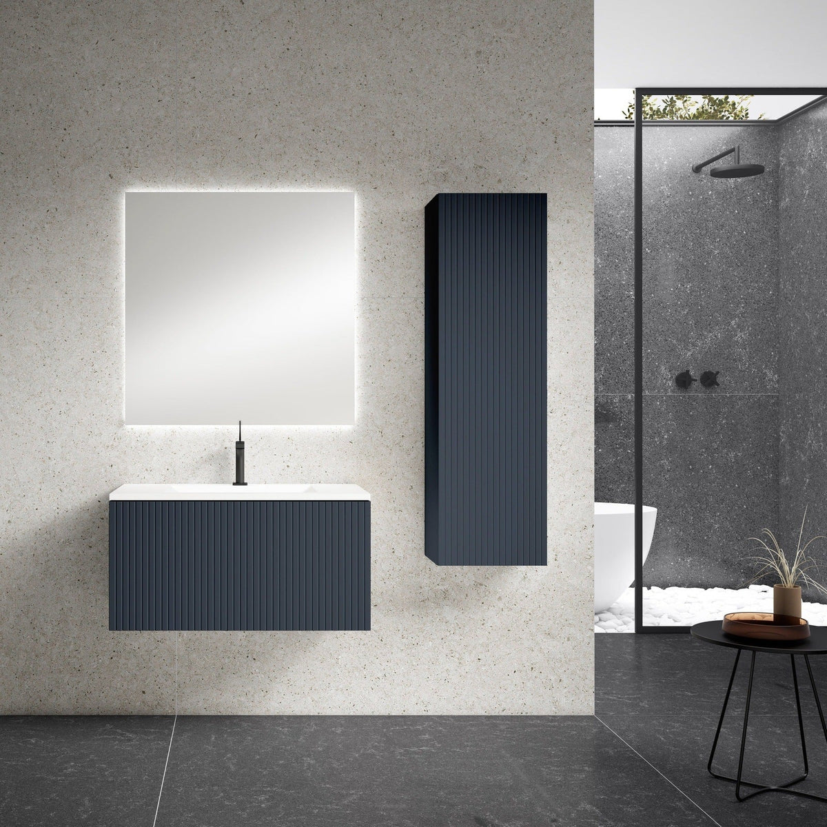 Lucena Bath 32" Bari Vanity with Ceramic Sink in White, Grey, Green or Navy - Backyard Provider