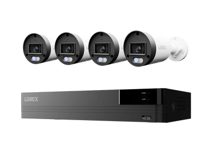 Lorex Connect U Series 4K 8-Channel Wired NVR System with U3 4K PoE Bullet Cameras - 2TB (Cables not included)