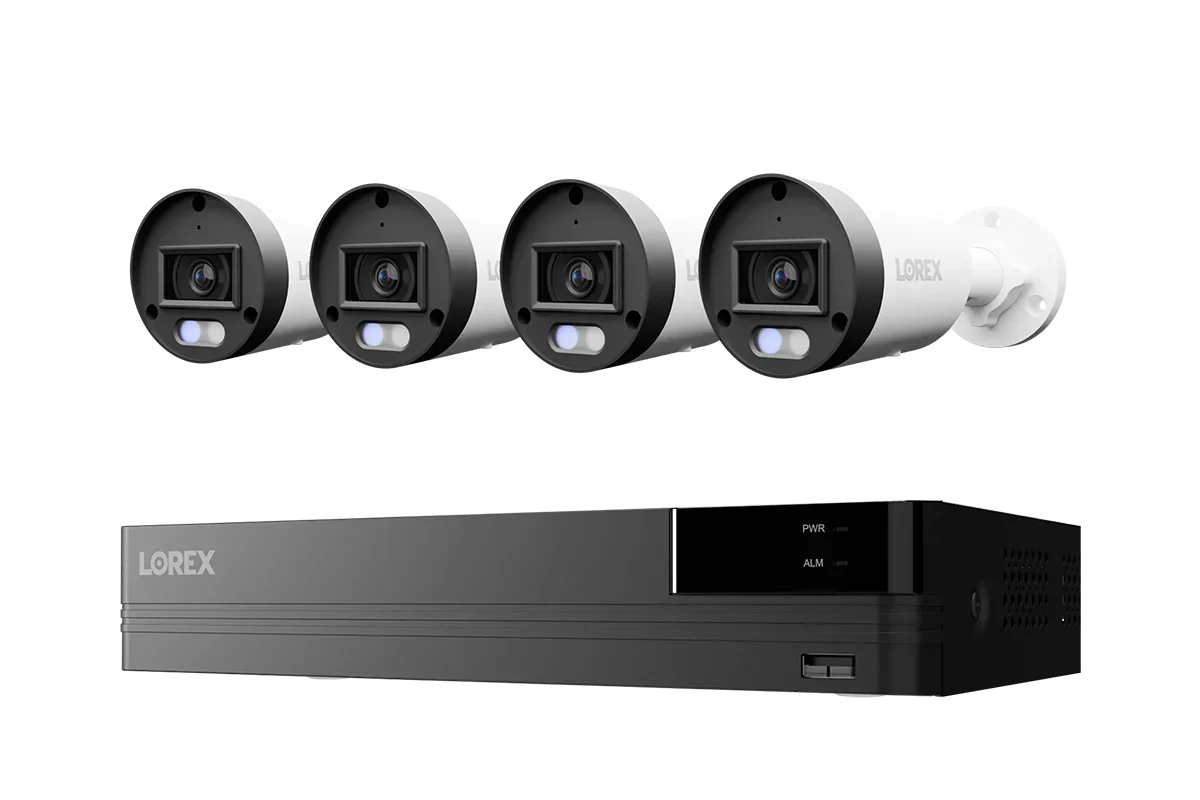 Lorex Connect U Series 4K 8-Channel Wired NVR System with U3 2K+ PoE Bullet Cameras - 2TB (Cables not included)