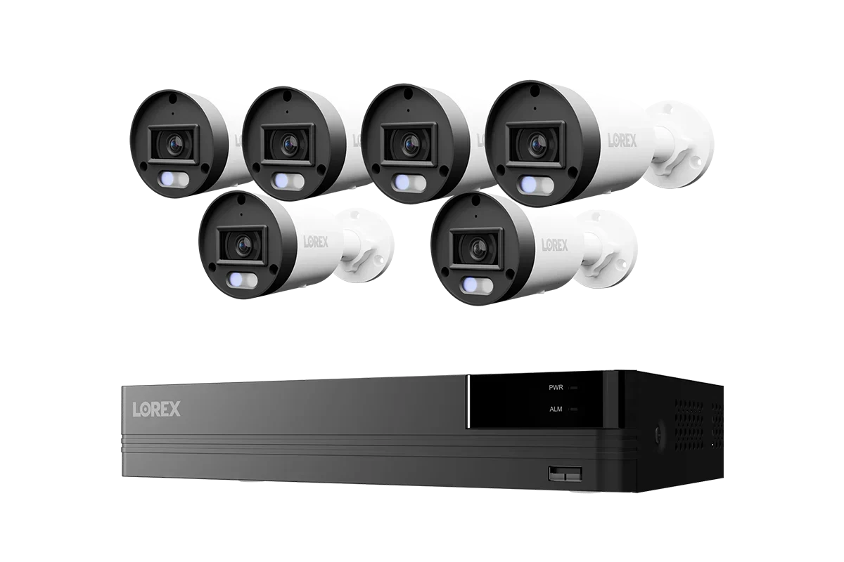 Lorex Connect U Series 4K 8-Channel Wired NVR System with U3 4K PoE Bullet Cameras - 2TB (Cables not included)